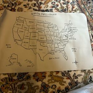Gathre United States micro Map Placemat or changing mat